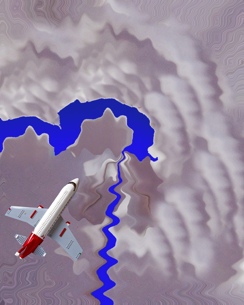 Flight to Sapphire Lake abstract image digital art photograph Raphael Shevelev