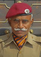 Jaipur India City Palace guard photograph by Raphael Shevelev