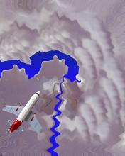 Flight to Sapphire Lake abstract image digital art photograph Raphael Shevelev
